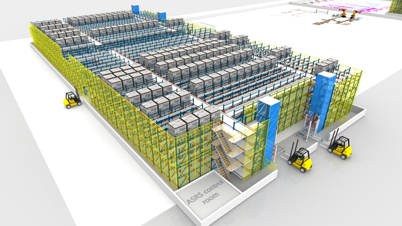 4 xe shuttle chở pallet bốn hướng