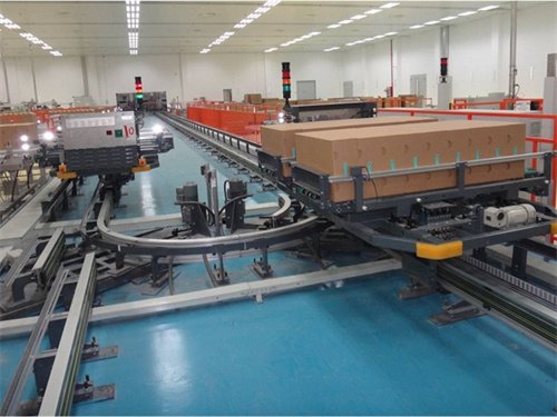Hệ thống băng tải ray đơn điện