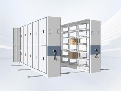 Mobile library shelving
