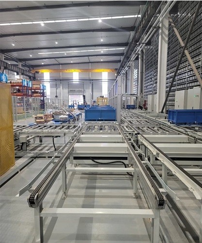 Hệ thống băng tải cho pallet Hệ thống băng tải cho pallet