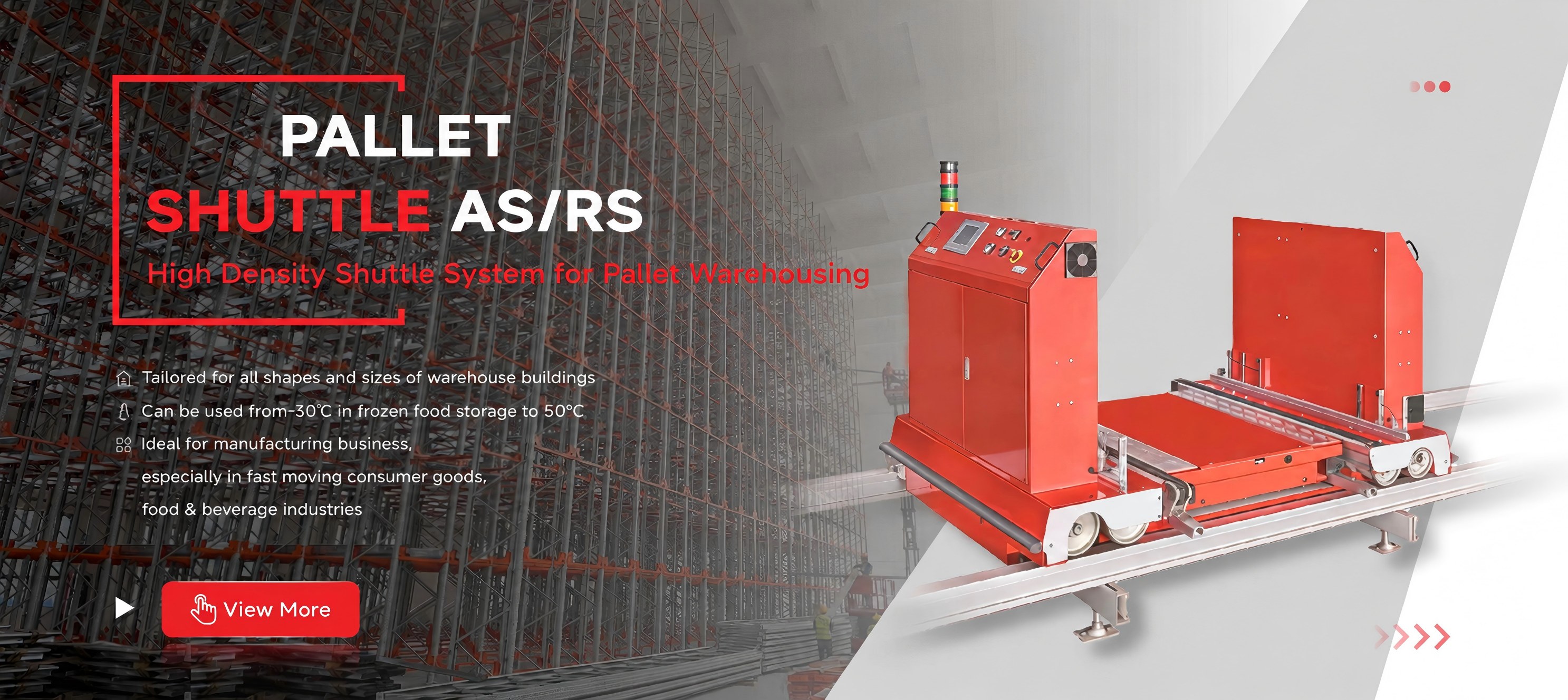 Hệ thống kho tự động Pallet Shuttle AS/RS Hydglobalasrs